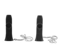 Didiseaon Professional Kazoo with Diaphragms Musical Instrument for Adults Portable Black and Gray Kazoo Party Whistle with Clear Acoustic Sound for Practice and Performances