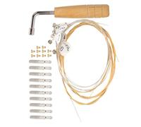 Didiseaon Professional Lyre Strings Kit with Metal Nails and Tuning Wrench Lyre Pegs for Precise Harp String Replacement for Stable Rich Sound