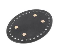 Didiseaon PU Leather Bag Bottom Base with Pre-drilled Cushion Pad for Crochet Bags Handbag Making DIY Accessories for Knitted Yarn and Braided Thread Projects