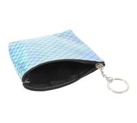 Didiseaon Pu Leather Fish Scale Coin Purse 2 Pack Multi-functional Zipper Wallet for Women Office Workers and Students Fashionable Sparkling Fresh Design
