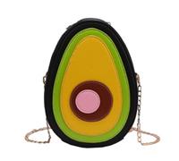 Didiseaon PU Shoulder Bag with Chain Strap Fruit Shape for School Work | Cartoon Fruit Design, Zipper Closure, Reasonable Space Layout, Alloy Details, Fashionable Lovely Style Color