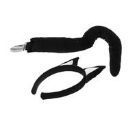 Didiseaon Puppy Headwear Set Dog Ears Headband Tail Plush Dog Cosplay Accessories for Halloween Party Birthday Animal Tail Headband 2-piece Set
