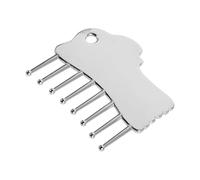 Didiseaon Rabbit Shaped Alloy Gua Sha Massage Comb with Cooling Sensation and Dual-function Design, Metal Face Sculpting Tool for Self Care and Daily Haircare Routine, Silver