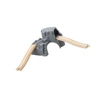 Didiseaon Railway Tunnel Model Set for Kids Double-Layer Train Cave Toy Realistic Accessories for Imaginative Play and Train Scene Building