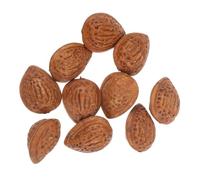 Didiseaon Realistic Almonds Models 10pcs Artificial Nuts Decoration Plastic Food Display Props for Photography Home Party Table Decor