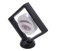 Didiseaon Realistic Eyebrow Shape Display Board with Transparent Film Cosmetic Stand for Tattoo Shops Compact Floating Frame Holder for Professional Semi- Makeup Presentation and Client