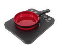 Didiseaon Realistic Play Kitchen Appliance Set with Sound Light Induction Stove and Saucepan Safe Lightweight Pretend Kitchen Accessories for Early Role Play Easy Clean Without Battery