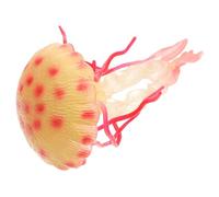 Didiseaon Realistic Simulation Jellyfish Model for Creature Educational and Tabletop Decor Detailed Ocean Animal Science Learning Aid in Yellow