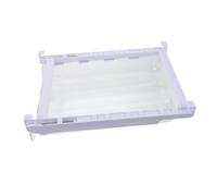 Didiseaon Refrigerator Egg Holder Drawer Storage Box Plastic Space-saving Egg Case White Simple Design for Fridge and Kitchen Countertop