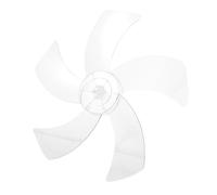 Didiseaon Replacement Five Blade Plastic Fan Blades for Standing Pedestal Fans Transparent AS Material Quiet Operation Easy Installation and Cleaning for