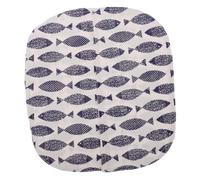 Didiseaon Replacement Kitten Litter Box Door Curtain for Self Cleaning Cat Litter Tray Easy Install Spill Prevention Cute Fish Pattern