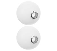 Didiseaon Replacement Lamp Shade Globe Ball 100Mm Diameter G9 Plastic Frosted Lampshade with Screw Thread for Wall Sconce Lighting Fixture Indoor Use 2Pcs Set Sturdy and Impact Resistant