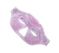 Didiseaon Reusable Cooling Eye Mask for Eye Relief Cold Therapy Patch Lightweight Plush Half Face Cover in Light Purple Portable for Travel and Home Use