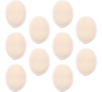 Didiseaon Reusable Loofah Expandable When Wet 10pcs Towel Made from Natural Loofah Sponge and Cloth Gentle Exfoliating Scrub Towel Shower for Bath and Dorm Use for Oily and Dry Skin