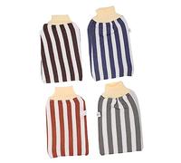 Didiseaon Revolutionize Your Bathing Experience Exfoliating Bath Gloves 4 Colors Body Scrubbers Comfort Fit