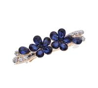 Didiseaon Rhinestone Flower Hair Barrette Elegant Mini Hair Clip for Women Dazzling Spring Accessory for Weddings and Parties