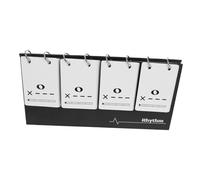 Didiseaon Rhythm Music Calendar Card for Beginners Portable Music Notation Flashcards with Built in Calendar for Training Sightreading Improvement and Multi Mode Practice