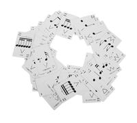 Didiseaon Rhythm Poker Flash Cards Music Learning Game for Boys and Girls Rhythm Education Tool Music Theory Practice Training Cards Educational Flashcards Set