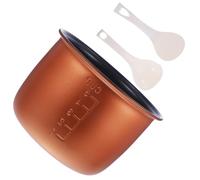 Didiseaon Rice Cooker Inner Pot Non-Stick Replacement 1.2l for Cooking Dishes Stainless Steel Aluminum Alloy Cooking Liner with Built-in Scale for Rice Cookers in The Kitchen