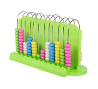 Didiseaon Rod Math Learning Abacus for Adults Rounded Bead Counting Frame with Chinese Logo for Preschool Arithmetic Development and Brain Training Educational Calculation Tool for Boys