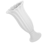 Didiseaon Roman Column Ceramic Grave Flower Pot Urn Planter for Cemetery Memorial Decoration Large Grey-white Vase Suitable for Fresh Artificial Flowers Outdoor and Indoor Graveyard Floral