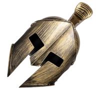 Didiseaon Roman Soldier Helmet for Cosplay and Themed Parties, Plastic Material with Easy to Wear and Damage Resistant Features, Unique Design Inspired by Ancient Roman War God