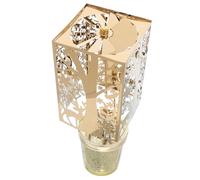 Didiseaon Rotating Tealight Holder Candle Spinner Christmas Carousel Festive Holiday Party Centerpiece Elegant European Style Rotary Candlestick Ornament for Xmas Decor