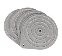 Didiseaon round Silicone Trivets for Kitchen Counters and Dining Tables 4 Pcs Heat Resistant Non- Pot Holders, Easy to Clean Desktop Pads for Hot Pots and Pans