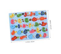 Didiseaon Russian Puzzle Language Puzzle Letter Recognition Learning Letter Learning Arabic Educational Alphabet Wood