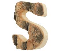 Didiseaon Rustic Bark Wooden Letter Sign DIY Craft Decoration for Living Party Home Ornament Unfinished Blank Wood for Painting and Wedding Banquet Display