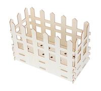 Didiseaon Rustic Wooden Puzzle Vase Square Flower Holder DIY Assembly Decorative Home Vase for Dried Flowers Office Desktop Table Centerpiece Display with Stable Design