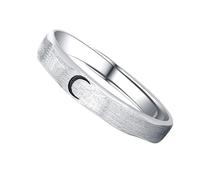 Didiseaon S925 Sterling Silver Adjustable His and Her Matching Couple Rings, Creative Finger Jewelry for Valentine’S Day, Unisex Open Band Finger Accessories