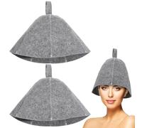 Didiseaon Sauna Cap Sauna Hat Felt: Shower Bonnet Steam Room Hat Kitchen Counter Storage Dining Table Service Workshop Bench Layout Craft Project Setup Wedding Party Display, 2 PCS