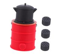 Didiseaon Scale Mini Coal Stove for Dollhouse Realistic Miniature Stove Model for Miniature Dollhouse Accessories