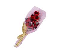 Didiseaon Scale Red Miniature Flower Decoration for Dollhouse Furniture Delicate Handmade Floral Accessory for DIY Mini Home Landscape and Graduation Craft Design