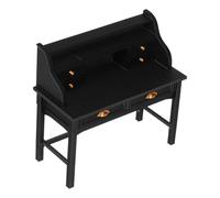 Didiseaon Scale Retro Black Furniture for Bedroom Library Scene Creative Pretend Play Accessory Enhancing Imagination and Storytelling Skills