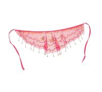 Didiseaon Sequin Belly Dance Veil Mesh Face Scarf Tribal Egyptian Sheer Mask for Women Dance Performance Halloween Party