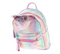Didiseaon Sequin Unicorn Holographic Backpack Girl Shoulder Bag Plush Cartoon Design Boys and Girls School Bag Pom Pom Suitable for Nursery and Primary Random Color