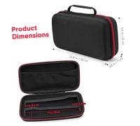 Didiseaon Shockproof Mic Storage Bag Portable Hard Case with Sponge Filling for Wireless Microphones Travel Carry Pouch Compact Protective Storage for Single Dual Mic