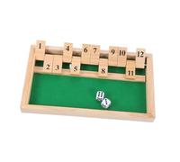 Didiseaon Shut The Box Dice Game Innovative Wooden Board Game for Family Fun Educational Math Challenge for Adults Versatile Gameplay for Parties and Classrooms