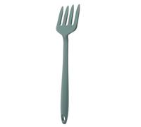 Didiseaon Silicone Cooking Fork Medium Nonstick Kitchen Fork for Noodles and Salad Heat Resistant Healthy Silicone Utensil with Smooth Handle for Home Restaurant Camping Use Green