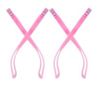 Didiseaon Silicone Eyeglass Temple Replacement Arms Lightweight Flexible Fit Parts 2 Pairs for Glasses for Spectacle Temples Suitable for Extended Wear the Day