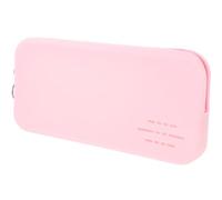 Didiseaon Silicone Makeup Brush Storage Case Multi-Functional Brush Holder with Proper Capacity and Easy Open or Close Feature Chic Pink and Christmas Gift for Women, for Travel