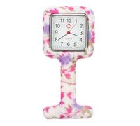 Didiseaon Silicone Pocket Watch with Strong Chain, Retro Hanging Timepiece | Students and Staff, Accurate Timing and Hands-free Use, Lapel or Badge Attachment, Wristwatch Alternative