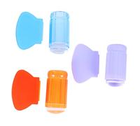 Didiseaon Silicone Seal Nail Art Stamper 6pcs Manicure Stamper Kit Nail for Gel Polish