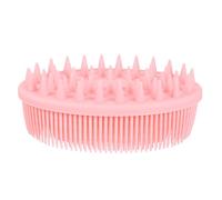 Didiseaon Silicone Shampoo Brush and Scalp Massager in Pink with Dual-Sided Design for Cleaning Face and Stimulating, Cleaning Tool and Body Scrubber for Bathing
