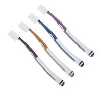 Didiseaon Silicone Soft Nano Toothbrush Replacement Heads to Effectively Remove Plaque and Calculus 4pcs for Random Color Flexible TPU Bristles Practical Tooth Care Tool Set for Adults