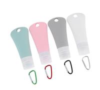 Didiseaon Silicone Travel Bottles 8pcs Leak-proof Refillable Liquid Containers with Hanging Hooks 90ml Large Capacity Portable Toiletry Containers for Travel and Outdoor Use