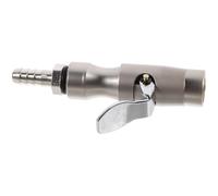 Didiseaon Silver Iron Air Chuck Valve Adapter for Bike and Car Tire Inflator Pump Clip-on Connector to Maintain Correct Tire Pressure Suitable for Inflator Pump and Car Tyre Use