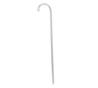 Didiseaon Silver S Jazz Dance Cane Prop Decorative Crutch for Halloween Cosplay Party Performance Stage Accessory